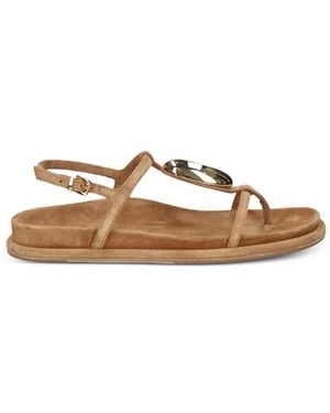 Kennel & Schmenger Aily Embellished Suede Sandals - Brown