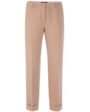 Marc Cain Fordon Belt-Loops Pants - Natural