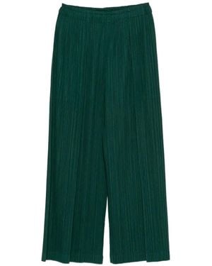 Pleats Please Issey Miyake Pleated Trousers - Green
