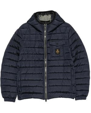 Refrigiwear Giacca Hunter Trapuntata Con Cappuccio - Blu