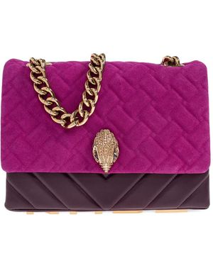 Kurt Geiger Quilted Chain-Strap Tote Bag - Purple