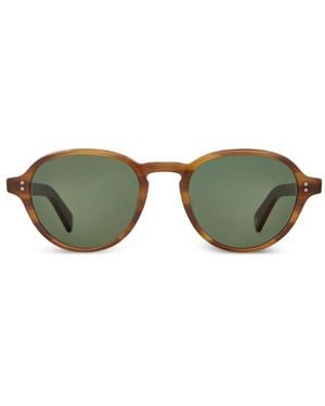 Garrett Leight Gafas De Sol Casillas Con Montura Redonda - Verde
