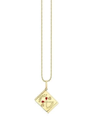 Sydney Evan Collar Perfect Match Locket En Oro Amarillo De 14 Ct Con Diamantes - Metálico