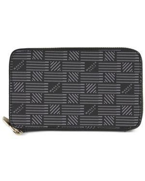 Moreau Logo-Print Continental Wallet - Grey