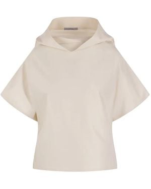 Dusan Oversized Collared Top - Natural