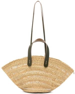 Muuñ Chantelle Woven Straw Tote Bag - Natural