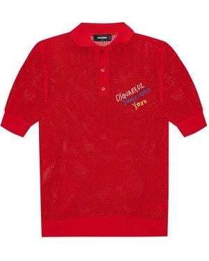 DSquared² Cotton T-Shirt - Red