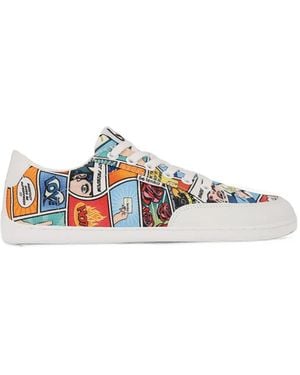 Be Lenka Rebound Comic-Print Sneakers - White