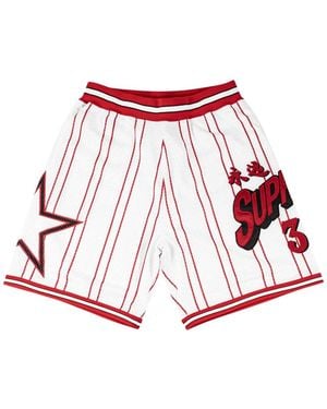 Supreme Star Basketball Track Shorts - White