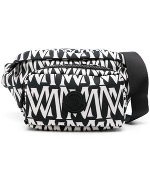 Moncler Durance Gürteltasche Mit Monogramm-Print - Schwarz