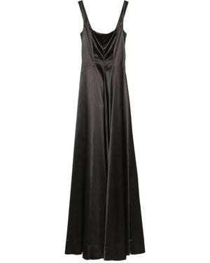 ROSERRY Square-Neckline Maxi Dress - Black