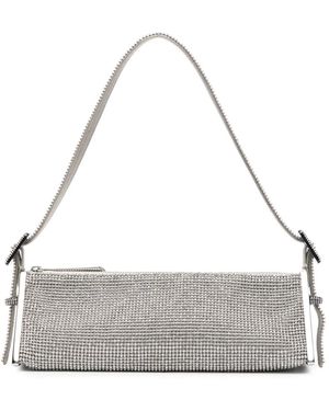 Benedetta Bruzziches Joy Rhinestone Shoulder Bag - Grey