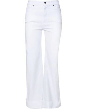 SOLOTRE Jean À Coupe Évasée - Blanc