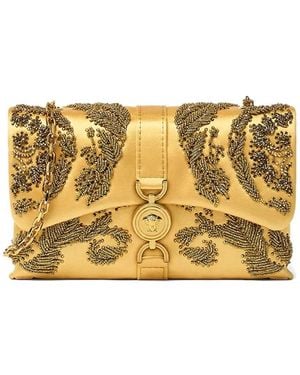 Versace Clutch Kleio Con Decorazione - Metallizzato