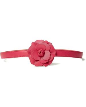 Twinset Floral-Appliqué Belt - Pink