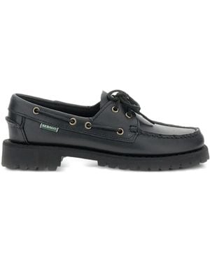 Sebago Loafer mit Schnürdetail - Schwarz