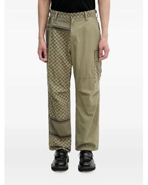 Neighborhood Patterned Cargo Pants - Green