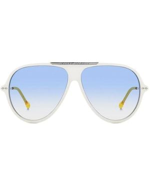 Isabel Marant Gradient-lens white sunglasses - Blau