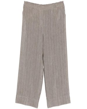 Panicale Pantalones A Rayas Diplomáticas - Gris