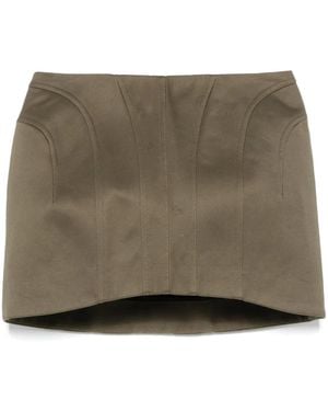 Mugler Tailored Mini Skirt - Green