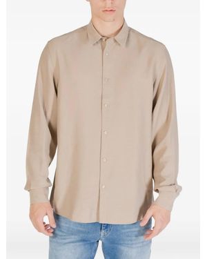 Antony Morato Long-Sleeve Button-Down Shirt - Natural