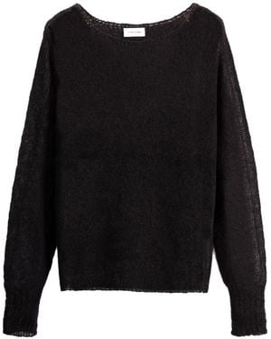 Scaglione Jersey Con Cuello Barco De Manga Raglán - Negro