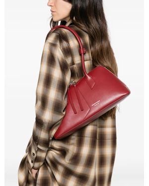 Emporio Armani Leather Tote Bag - Red