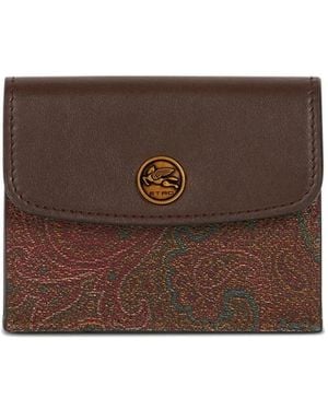 Etro Kartenetui Mit Paisleymuster - Braun