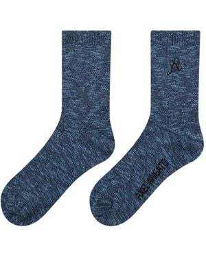 Axel Arigato Mélange Crew Socks - Blue