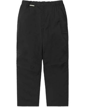 thisisneverthat Ripstop Logo-Patch Trousers - Black