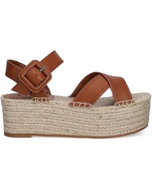 BOSS Cross-Strap Espadrilles - Brown
