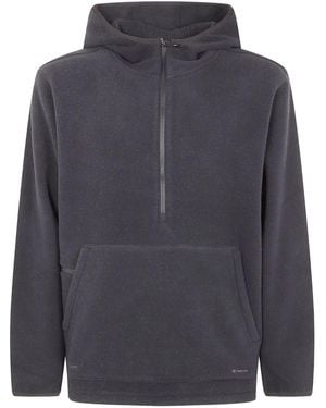 Snow Peak Half-Zip Hoodie - Grey