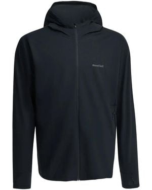 Montbell Kapuzenjacke Mit Logo-Print - Blau