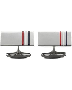 Thom Browne Sterling Cufflinks - White