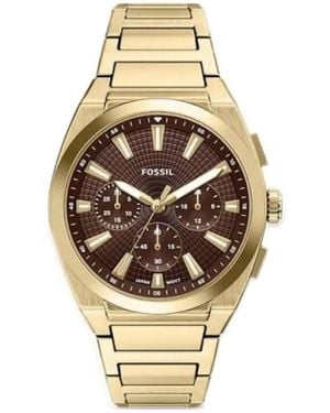 Fossil Everett 44Mm Watch - Metallic