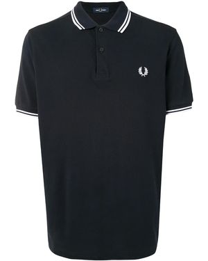 Fred Perry ストライプトリム ポロシャツ - ブルー