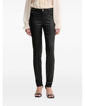 Morgan Fitted High Waist Studded Trousers - Black