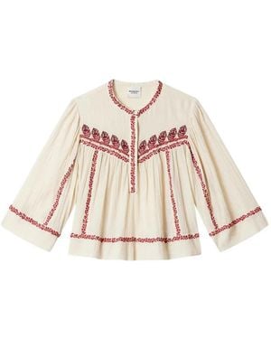 Isabel Marant Top Brodé Juline - Pink
