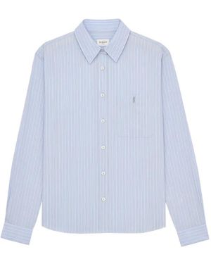 Saint Laurent Shirt Rayee - Blue