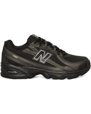 New Balance 740 Lace-Up Sneakers - Black