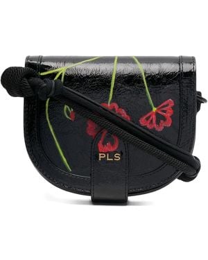 Philosophy Di Lorenzo Serafini Bolso Satchel Con Estampado Floral - Negro