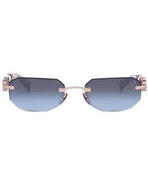 Balmain Gafas De Sol Arcade Con Montura Geométrica - Azul