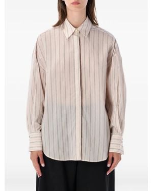 Sessun Mabel Vertical-Stripe Shirt - Natural