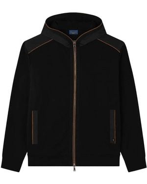 Paul & Shark Zip-Front Hoodie - Black