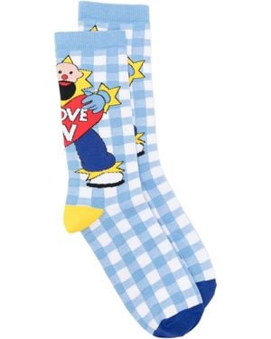 Walter Van Beirendonck I Love W 靴下 - ブルー