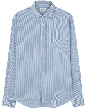 Hartford Pinstripe Shirt - Blue