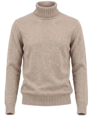 Piacenza Cashmere Roll-Neck Cashmere Jumper - Natural