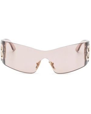 Balenciaga Logo-Detail Sunglasses - Pink