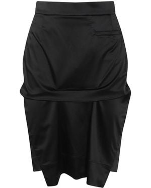 Vivienne Westwood Satin Midi Skirt - Black