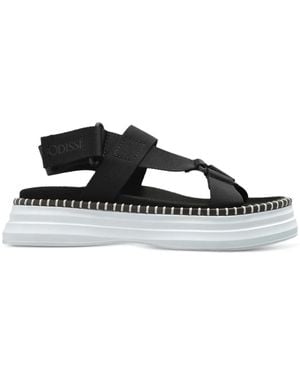 Odissi Sandalen Met Geborduurd Logo - Zwart